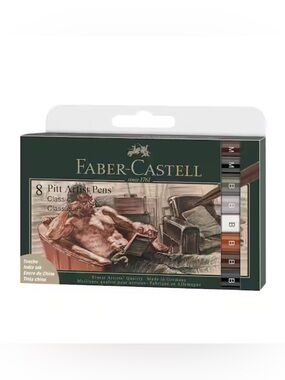 Faber Castell Classic Pitt Artist Pen Set - 8 pcs
